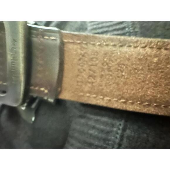 Columbia classic brown geniune leather belt Size 42 - Picture 7 of 7